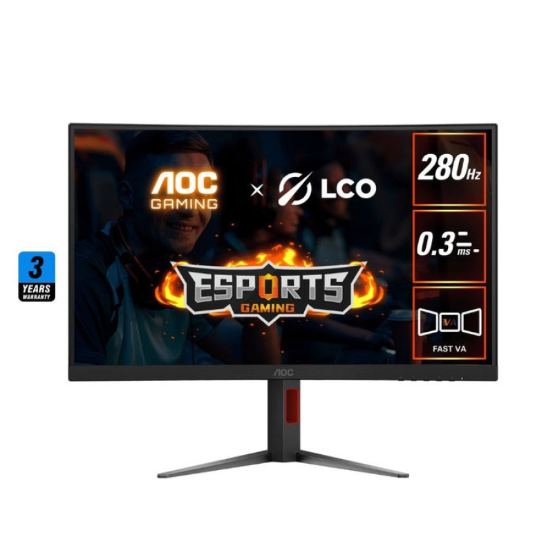 AOC C27G4Z 27 FHD (1920x1080) 280Hz 0.3Ms Fast VA Curved