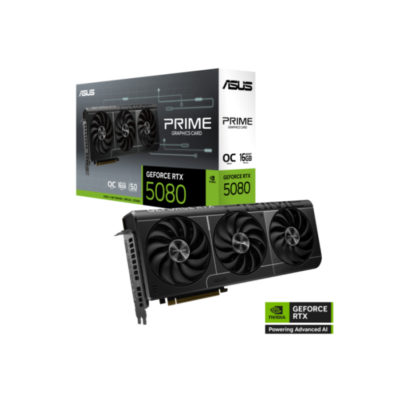 ASUS GeForce RTX™ 5080 PRIME 16GB OC Edition ASUS GeForce RTX™ 5080 PRIME 16GB OC Edition