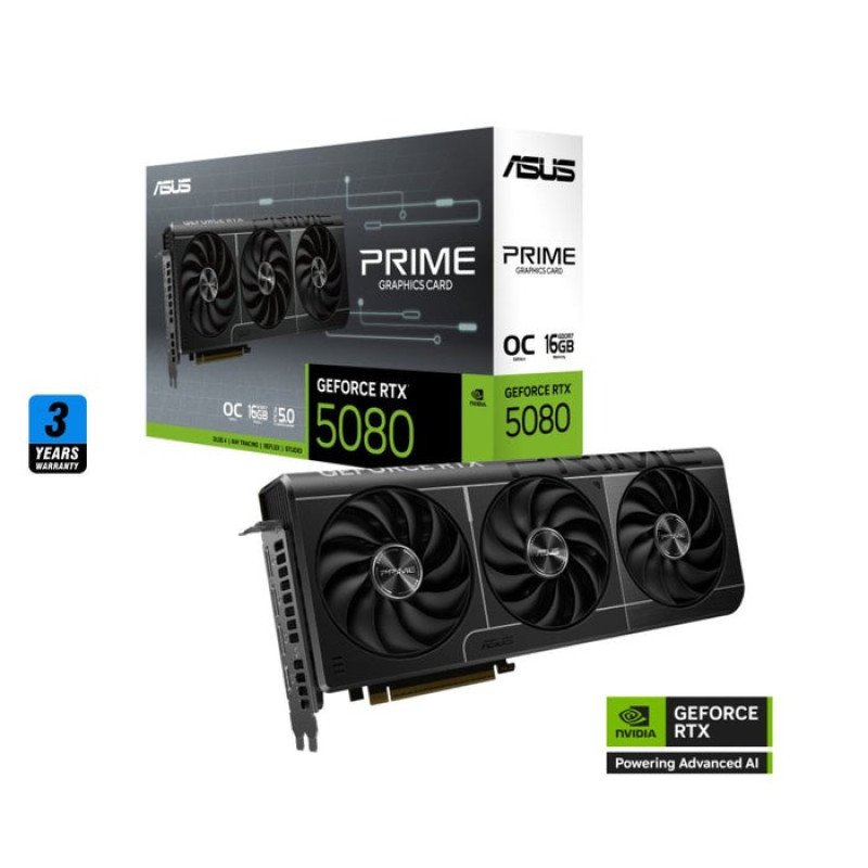 ASUS PRIME GeForce RTX™ 5080 16GB GDDR7 OC Edition