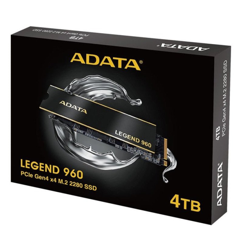 ADATA Legend 960 PCIe Gen4 x4 M.2 2280 with 1.3mm Heat Sink Solid State Drive ADATA Legend 960 PCIe Gen4 x4 M.2 2280 with 1.3mm Heat Sink Solid State Drive
