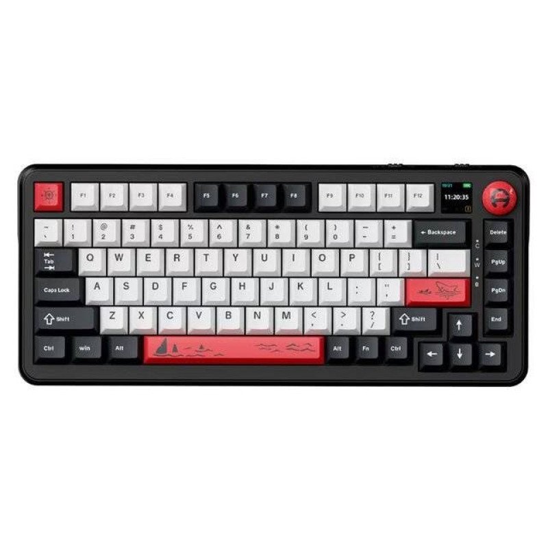 Ajazz AK820 Max [Hawksbill Switch] Keyboard (Black White Red)
