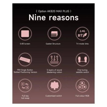 Ajazz AK820 Max [Dream Weaver Switch] Keyboard (Green)