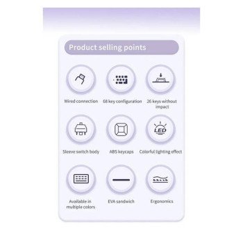 Ajazz AK680 Keyboard (Pink)