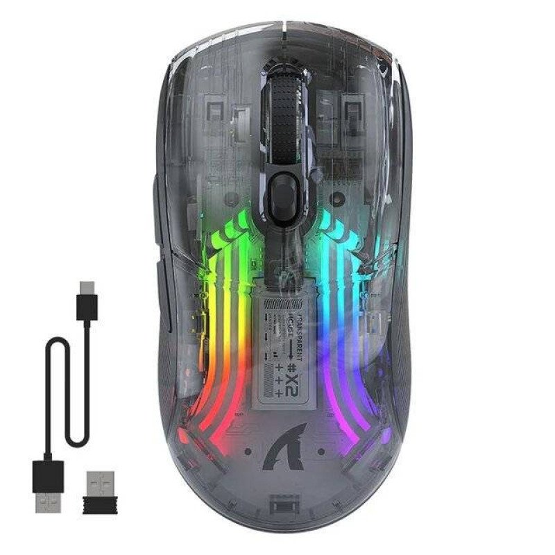 Attack Shark x2 [Wired+2.4G+BT] Mouse (Black)