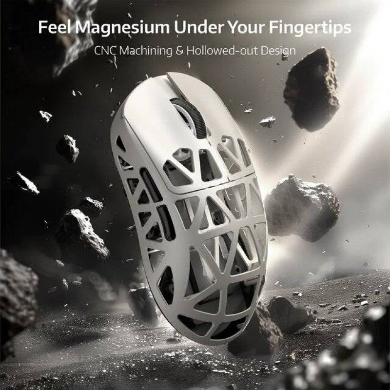 Attack Shark R2 [Wired-2.4G-BT5.1] Mouse (Retro White)