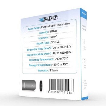 Bullet : Portable SSD (512GB) Bullet : Portable SSD (512GB)
