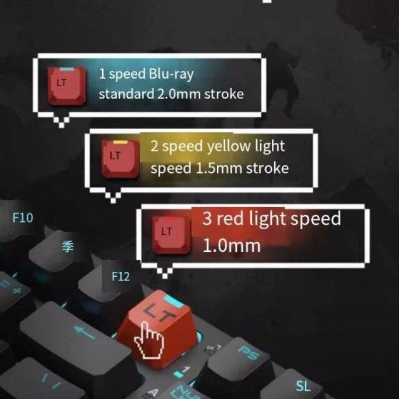 Bloody T98 Mechanical Keyboard (Pixel Black) Bloody T98 Mechanical Keyboard (Pixel Black)