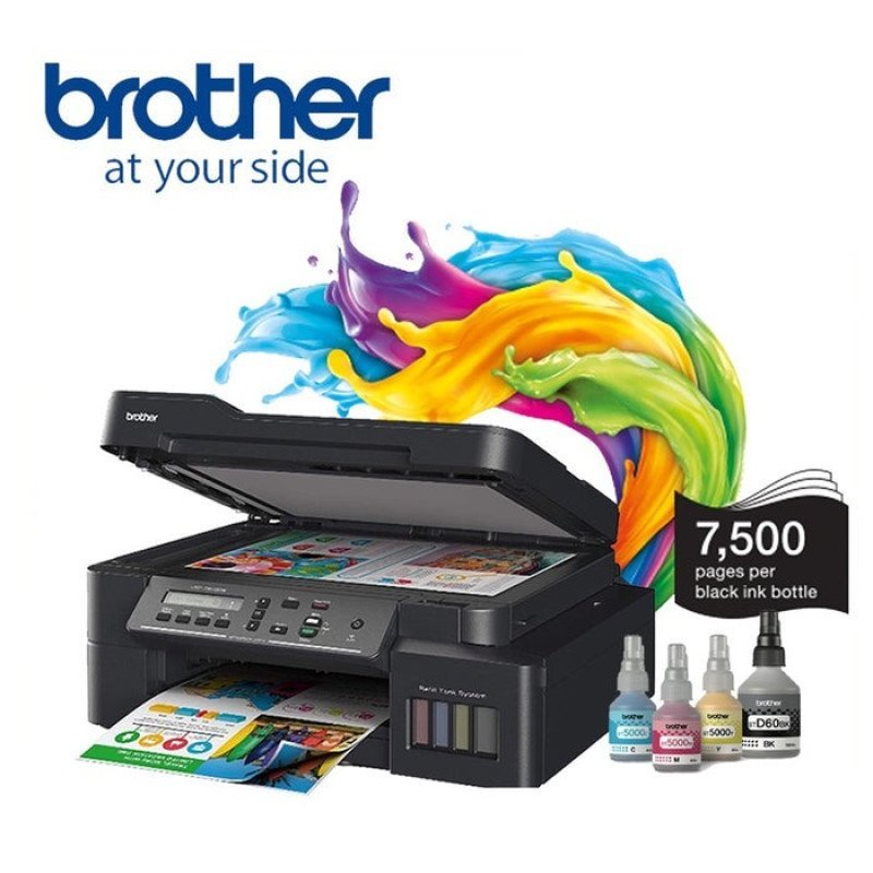 Brother DCP-T820DW Wireless, Inkbenefit Plus 3-in-1 Inkjet Printer Colour, Duplex (All-in One Ink) Brother DCP-T820DW Wireless, Inkbenefit Plus 3-in-1 Inkjet Printer Colour, Duplex (All-in One Ink)