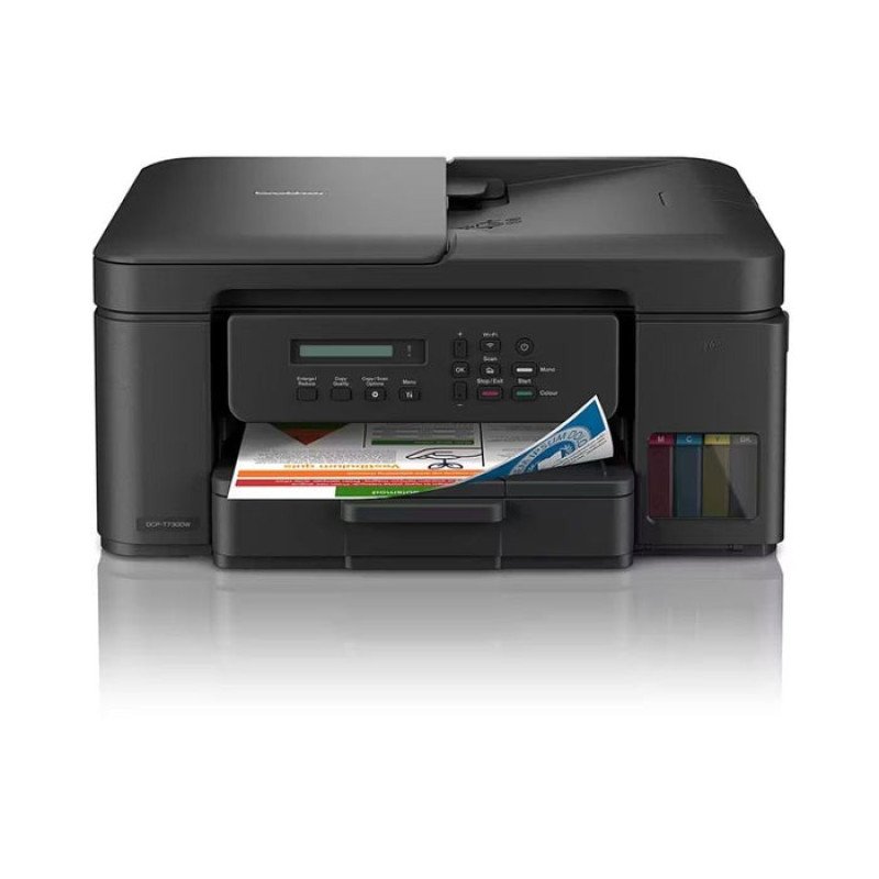 Brother DCP-T730W Tank Printer, Wireless, Inkbenefit Plus 3-in-1 Inkjet Printer Colour, Duplex (All-in One Ink) Brother DCP-T730W Tank Printer, Wireless, Inkbenefit Plus 3-in-1 Inkjet Printer Colour, Duplex (All-in One Ink)