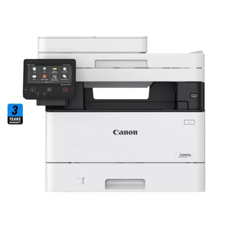 Canon i-SENSYS MF453DW Wi-Fi, All-in-1 Laser Printer Black & White, (Print, Copy, Scan)