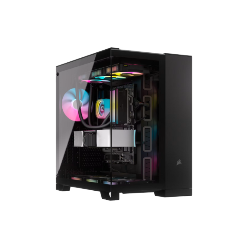 CORSAIR 6500X TEMPERED GLASS MT CASE RGB BLACK ICUE LINK