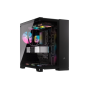 CORSAIR 6500X TEMPERED GLASS MT CASE RGB BLACK ICUE LINK