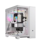 CORSAIR 6500X TEMPERED GLASS MT CASE RGB WHITE ICUE LINK