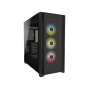 CORSAIR ICUE 5000X RGB TEMPERED GLASS MID-TOWER SMART CASE BLACK