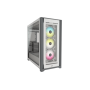CORSAIR ICUE 5000X RGB TEMPERED GLASS MID-TOWER SMART CASE WHITE