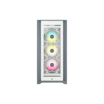CORSAIR ICUE 5000X RGB TEMPERED GLASS MID-TOWER SMART CASE WHITE