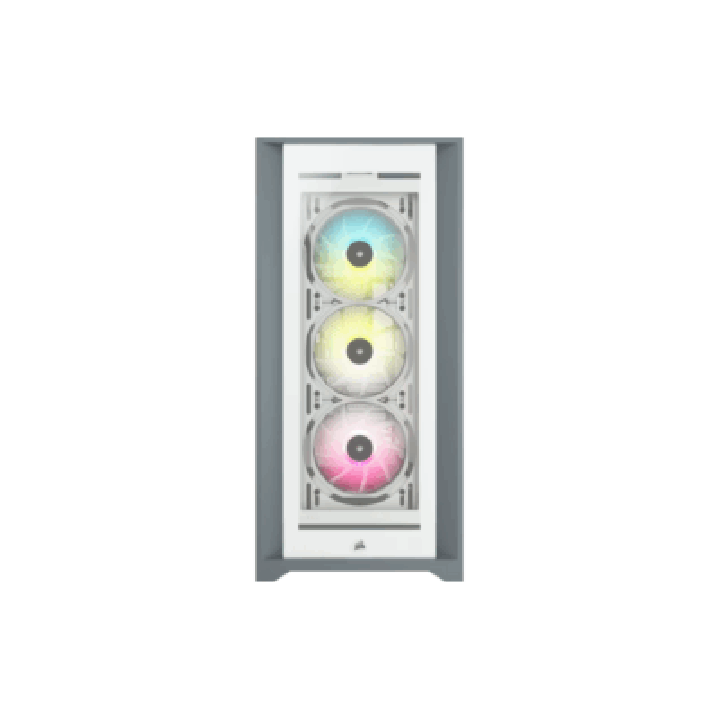 CORSAIR ICUE 5000X RGB TEMPERED GLASS MID-TOWER SMART CASE WHITE