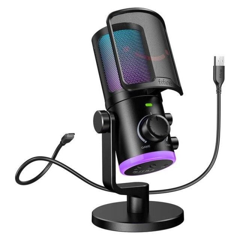 Fifine AM6 AmpliGame RGB Mic Fifine AM6 AmpliGame RGB Mic