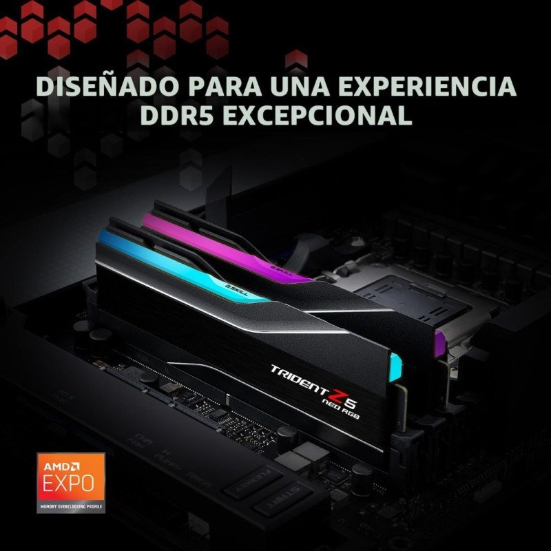 RAM DDR5 KIT 2x16GB 5600 GSKILL TRIDENT Z5 RGB NEO EXPO BLACK CL30 RAM DDR5 KIT 2x16GB 5600 GSKILL TRIDENT Z5 RGB NEO EXPO BLACK CL30