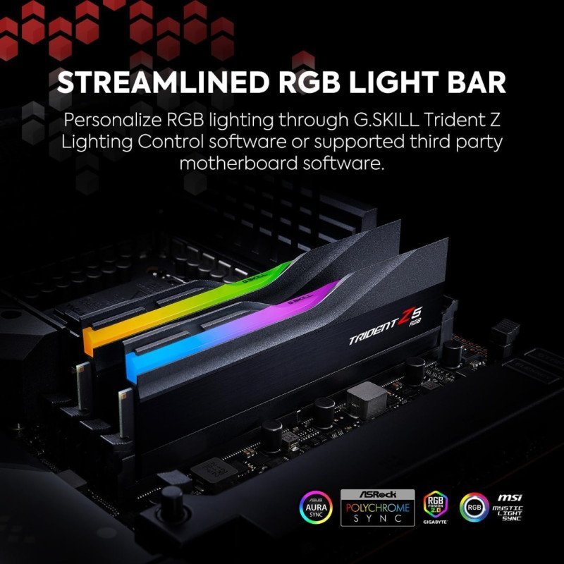 RAM DDR5 KIT 2x16GB 5600 GSKILL TRIDENT Z5 RGB B CL40 XMP RAM DDR5 KIT 2x16GB 5600 GSKILL TRIDENT Z5 RGB B CL40 XMP