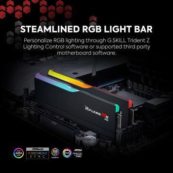 RAM DDR5 KIT 2x48GB 6400 GSKILL RIPJAWS M5 RGB B XMP RAM DDR5 KIT 2x48GB 6400 GSKILL RIPJAWS M5 RGB B XMP