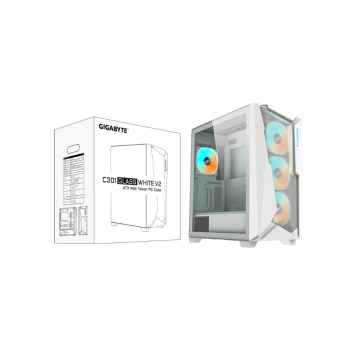 CASE GIGABYTE C301GW V2 ATX GLASS WHITE
