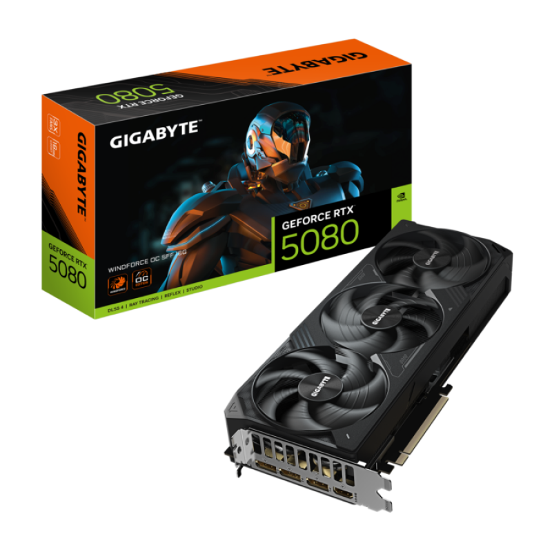 GIGABYTE GeForce RTX™ 5080 WINDFORCE 16GB OC Edition SFF