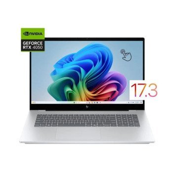 HP OmniBook 7 AI 17T-DC000 - Ultra 7-258V, RAM 32GB, SSD 1TB, RTX 4050 6GB, 17.3 Inch FHD IPS Touch, Silver