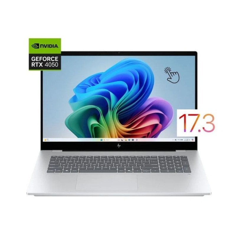 HP OmniBook 7 AI 17T-DC000 - Ultra 7-258V, RAM 32GB, SSD 1TB, RTX 4050 6GB, 17.3 Inch FHD IPS Touch, Silver