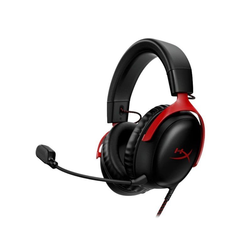 HyperX Cloud III Wired Gaming Headset - Black & Red