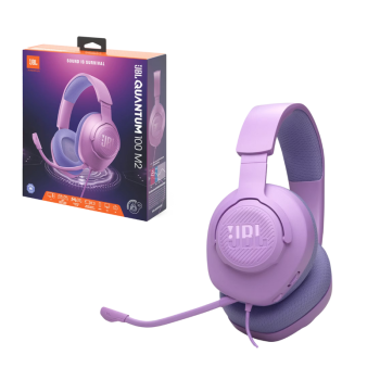 JBL Quantum 100M2 Wired Gaming Headphones - Purple