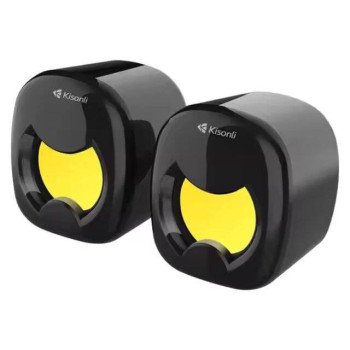Kisonli A202 Speaker (Black & Yellow)