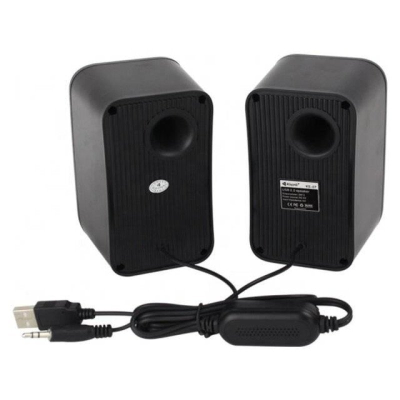 Kisonli KS‑07 USB Speaker (Black/Red)