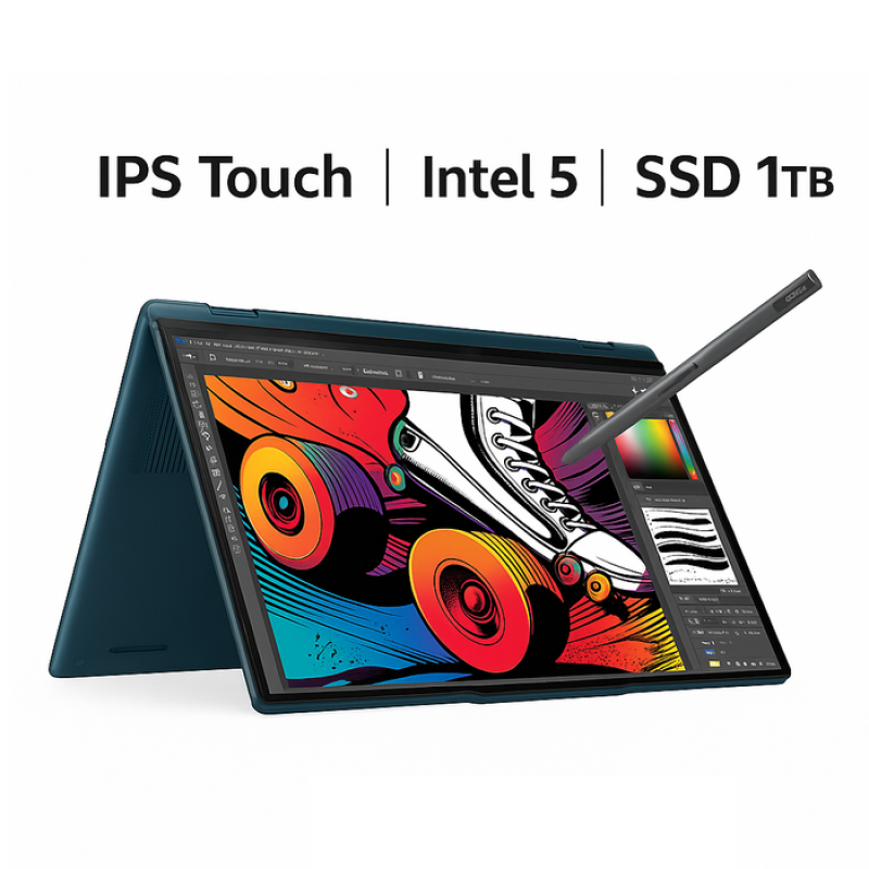 Lenovo Yoga 7 14IML9 - (56AX), Intel Core Ultra 5-125U, RAM 16GB, SSD 1TB, Intel® Graphics, 14.0 Inch WUXGA (1920x1200) IPS Touch, Tidal Teal Lenovo Yoga 7 14IML9 - (56AX), Intel Core Ultra 5-125U, RAM 16GB, SSD 1TB, Intel® Graphics, 14.0 Inch WUXGA (1920x1200) IPS Touch, Tidal Teal