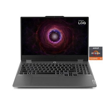 Lenovo LOQ 15ARP9 - (HNIN), AMD Ryzen 5-7235HS, RAM 12GB, SSD 512GB, NVIDIA RTX 3050 4GB, 15.6 FHD 144Hz, Luna Grey