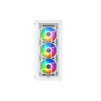CASE MNTOB MN-2088W MODEL X 4FAN RGB WHITE