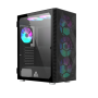 CASE MONTECH X3 BLACK WITH 6 FANS