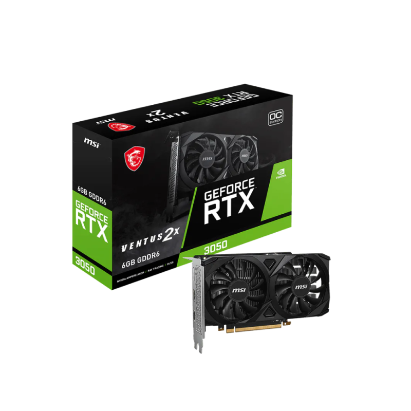 MSI GeForce RTX™ 3050 VENTUS 2X OC MSI GeForce RTX™ 3050 VENTUS 2X OC