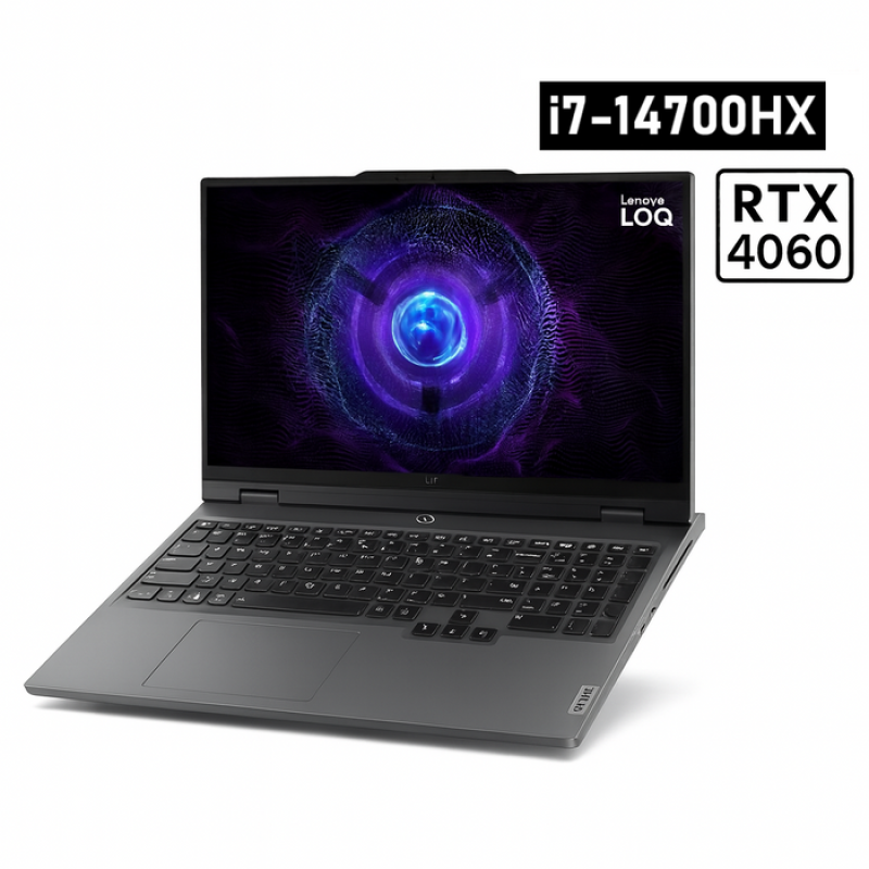 Lenovo LOQ 15IRX9 - (URPS/RMAX), Intel Core i7-14700HX, RAM 16GB, 512GB SSD, NVIDIA RTX 4060 8GB, 15.6 FHD IPS 144Hz, Luna Grey