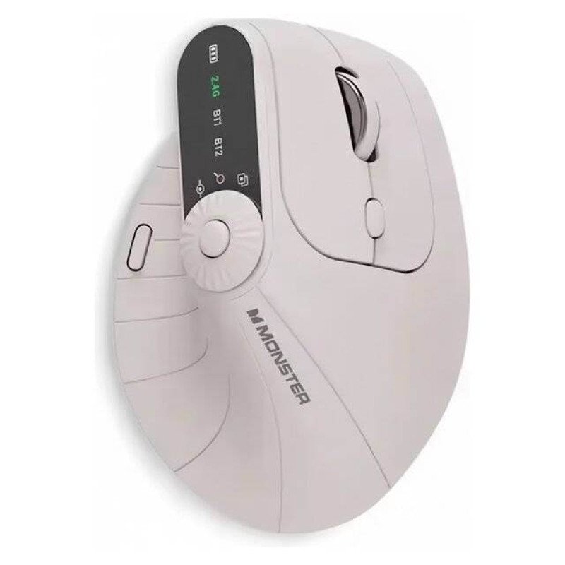 Monster Airmars M2 Pro 2.4G + BT Mouse (Ivory)