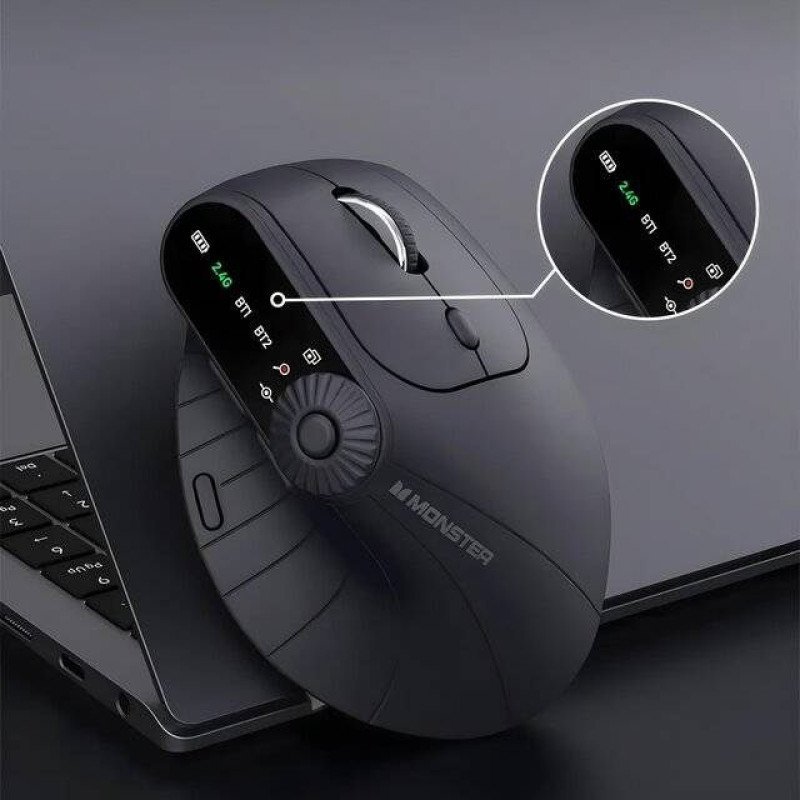 Monster Airmars M2 Pro 2.4G + BT Mouse (Ivory)