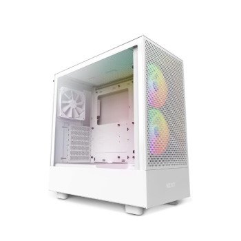 NZXT H5 FLOW RGB EDITION ATX MID TOWER CASE-WHITE