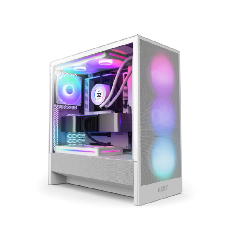 NZXT H5 FLOW RGB EDITION ATX MID TOWER CASE 2024-White NZXT H5 FLOW RGB EDITION ATX MID TOWER CASE 2024-White
