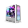 NZXT H5 FLOW RGB EDITION ATX MID TOWER CASE 2024-White