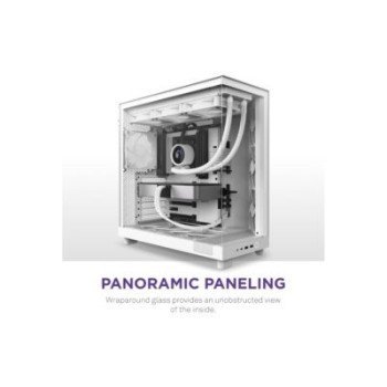 NZXT H6 FLOW COMPACT DUAL-CHAMBER ATX WHITE CASE