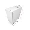 NZXT H510i MATTE GAMING MID-TOWER BLACK WHITE CASE NZXT H510i MATTE GAMING MID-TOWER BLACK WHITE CASE