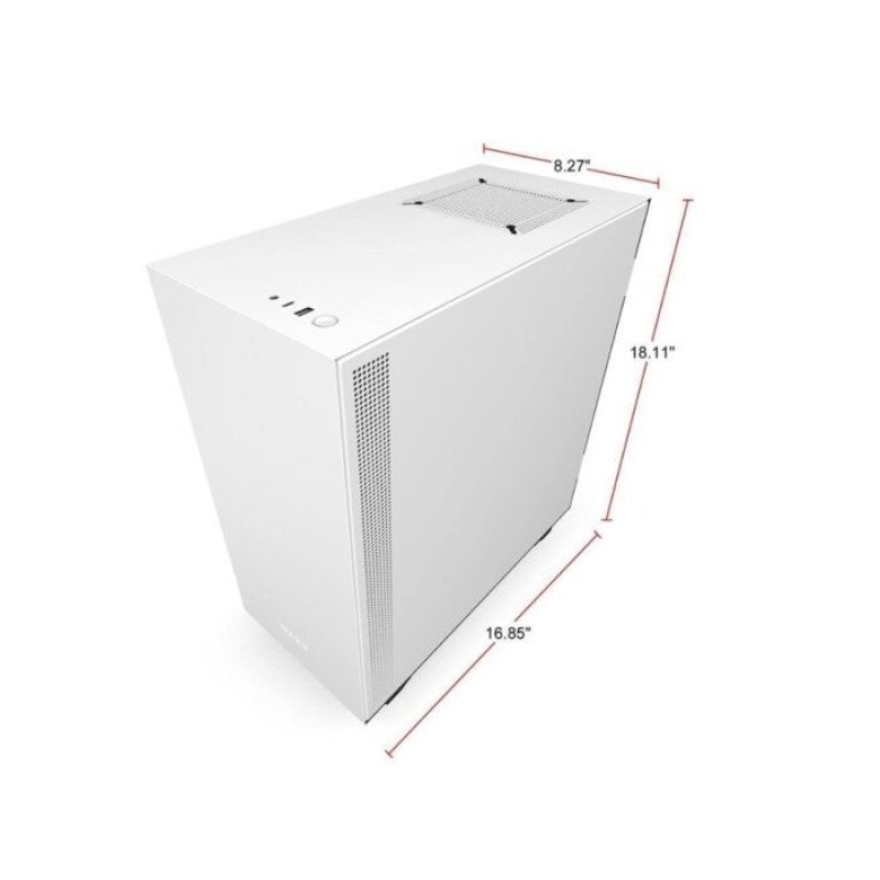 NZXT H510i MATTE GAMING MID-TOWER BLACK WHITE CASE NZXT H510i MATTE GAMING MID-TOWER BLACK WHITE CASE