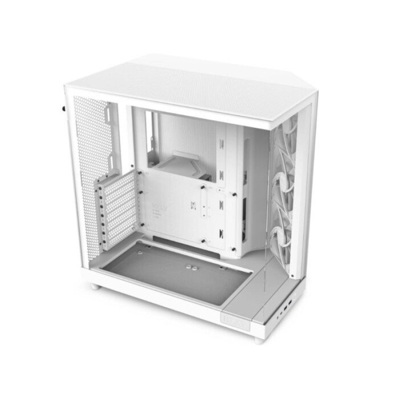 NZXT H6 FLOW COMPACT DUAL-CHAMBER ATX WHITE CASE NZXT H6 FLOW COMPACT DUAL-CHAMBER ATX WHITE CASE
