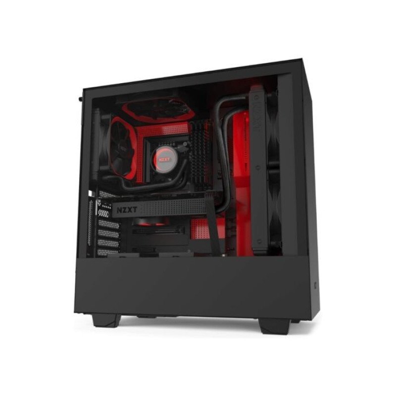 NZXT H510i MATTE GAMING MID-TOWER BLACK/RED CASE NZXT H510i MATTE GAMING MID-TOWER BLACK/RED CASE