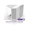NZXT H6 FLOW COMPACT DUAL-CHAMBER ATX WHITE CASE NZXT H6 FLOW COMPACT DUAL-CHAMBER ATX WHITE CASE